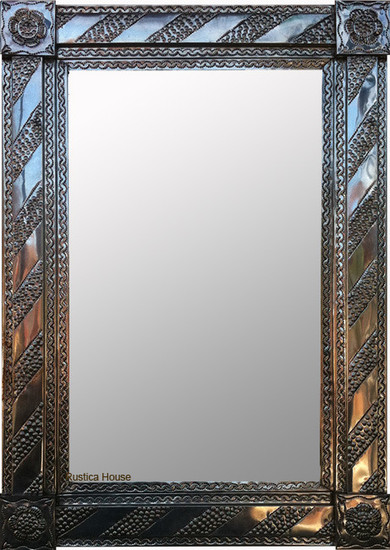 rectangular tin mirror