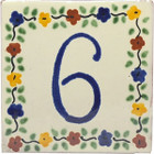 tile plaque number 6