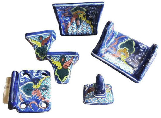 decorative ceramic bathroom set