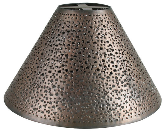 custom handcrafted tin lamp shade