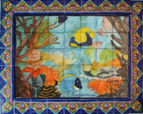 mexican tile mural