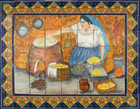 mexican ceramic tile mural