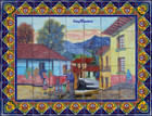 beautiful shower tile mural
