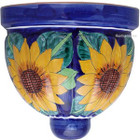 hacienda talavera sconce blue yellow