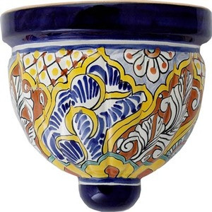 clay talavera sconce yellow white