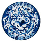 hacienda talavera plate sky blue