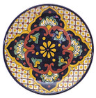 hacienda talavera plate yellow brown