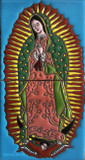 Our Lady of Guadalupe patio relief tile mural