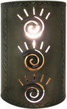 designer tin wall lamp