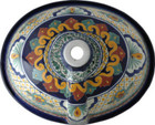 hand made talavera bathroom sink