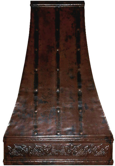 tall copper range hood