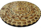 jumbo aztec wooden calendar rustic wall accent table-top