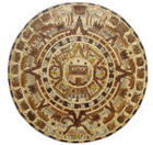 medium aztec wooden calendar wall plaque table-top