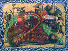fruit basket 2 kitchen wall tile mural
