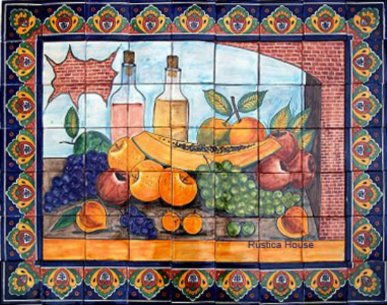 decorative kitchen wall tile mural