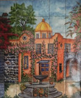 fountain kitchen tile mural