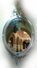 large tin mirror