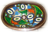 oval mexican copper bathroom sink