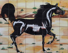 horse beautiful patio tile mural