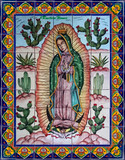 tile mural virgin of tepeyac