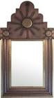 antique tin mirror