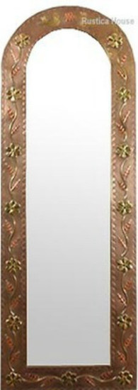 tall tin arch mirror