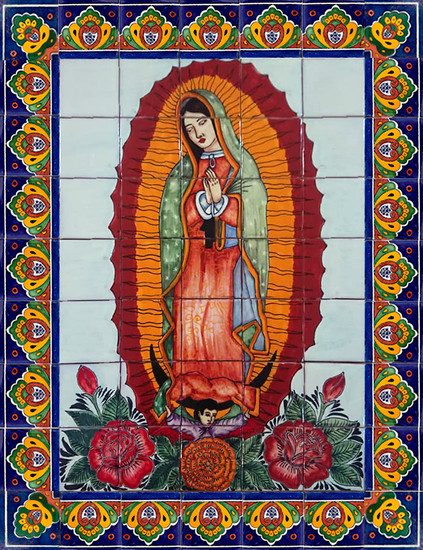 mexican ceramic tile mural