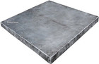 square zinc table-top