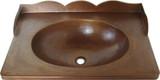 bath copper counter-top