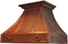 patina copper range hood