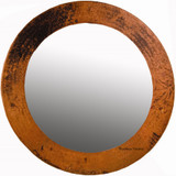 produced round copper mirror