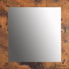 hammered square copper mirror