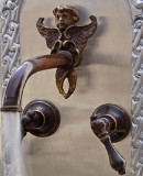 conventional bar kitchen wall bronze faucet