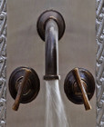 Spanish bar kitchen wall bronze faucet