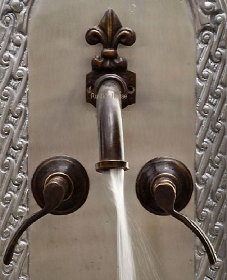 classic colonial bar kitchen wall bronze faucet