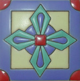 modern relief tile green