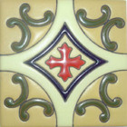 classic relief tile mexican white