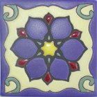 french relief tile purple