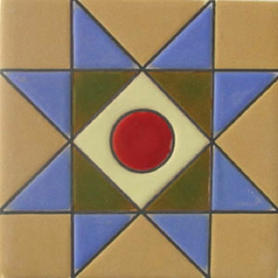 guanajuato relief tile red