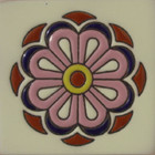 classic relief tile pink