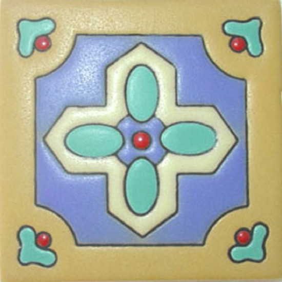 traditional relief tile white