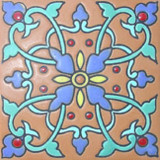 guanajuato relief tile blue