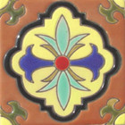 classic colonial relief tile yellow