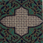colonial relief tile green