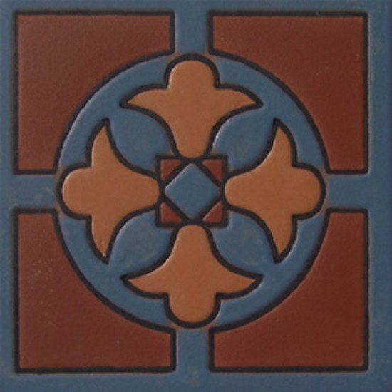 hacienda relief tile dark brown