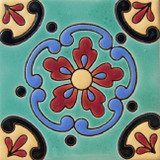 old world relief tile terracotta