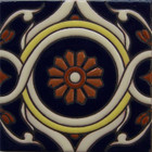 portuguese relief tile white