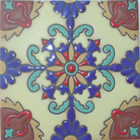 classic relief tile blue