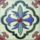 rustic relief tile green