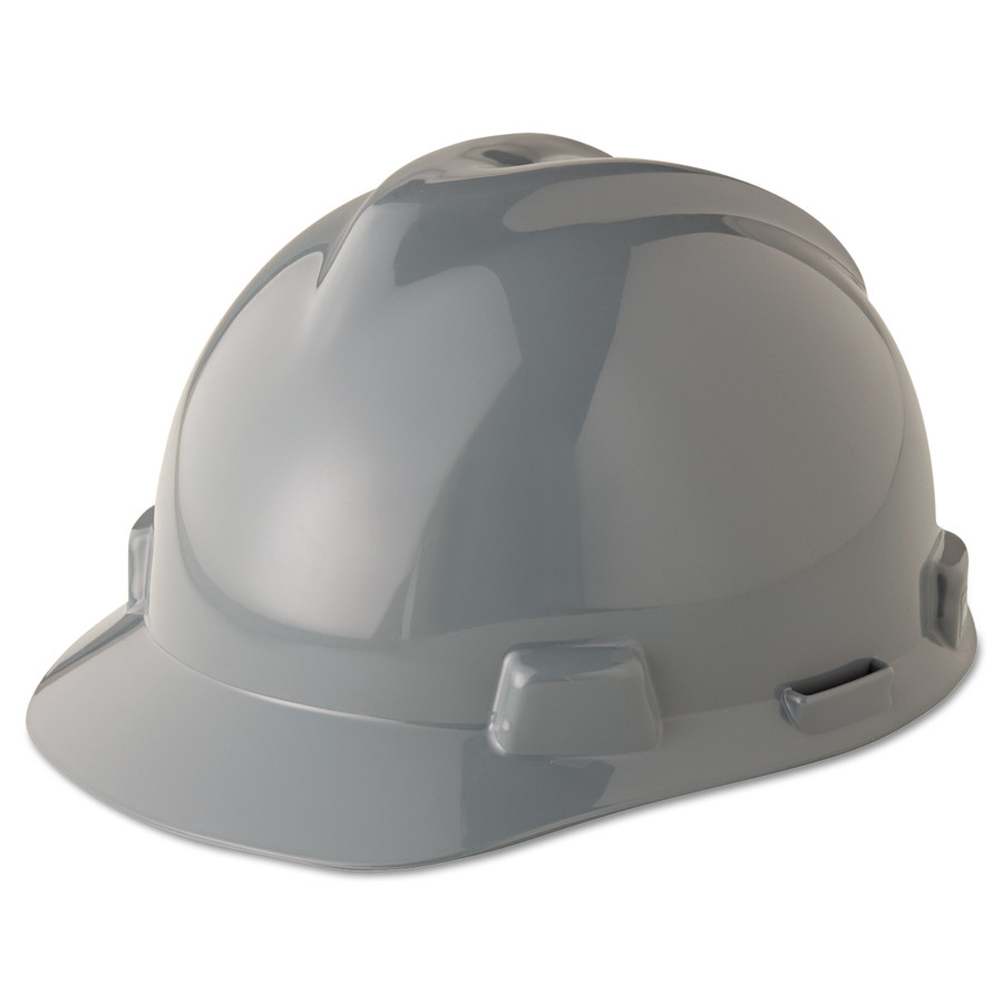MSA 475364 VGard Gray Hard Hat with FasTrac Suspension (Cap Style